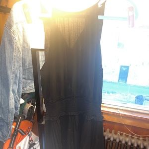 Black formal mini dress